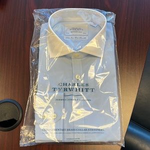 Charles Tyrwhitt Mens 16/34 extra slim fit BRAND NEW in package dress shirt